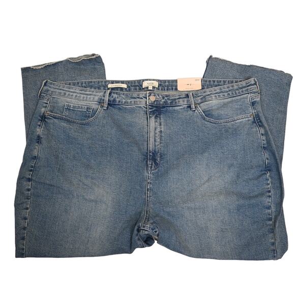 NYDJ Womens 28W High Waist Fray Hem Crop Slim Bootcut Lift Tuck Technology Jeans - Picture 5 of 14